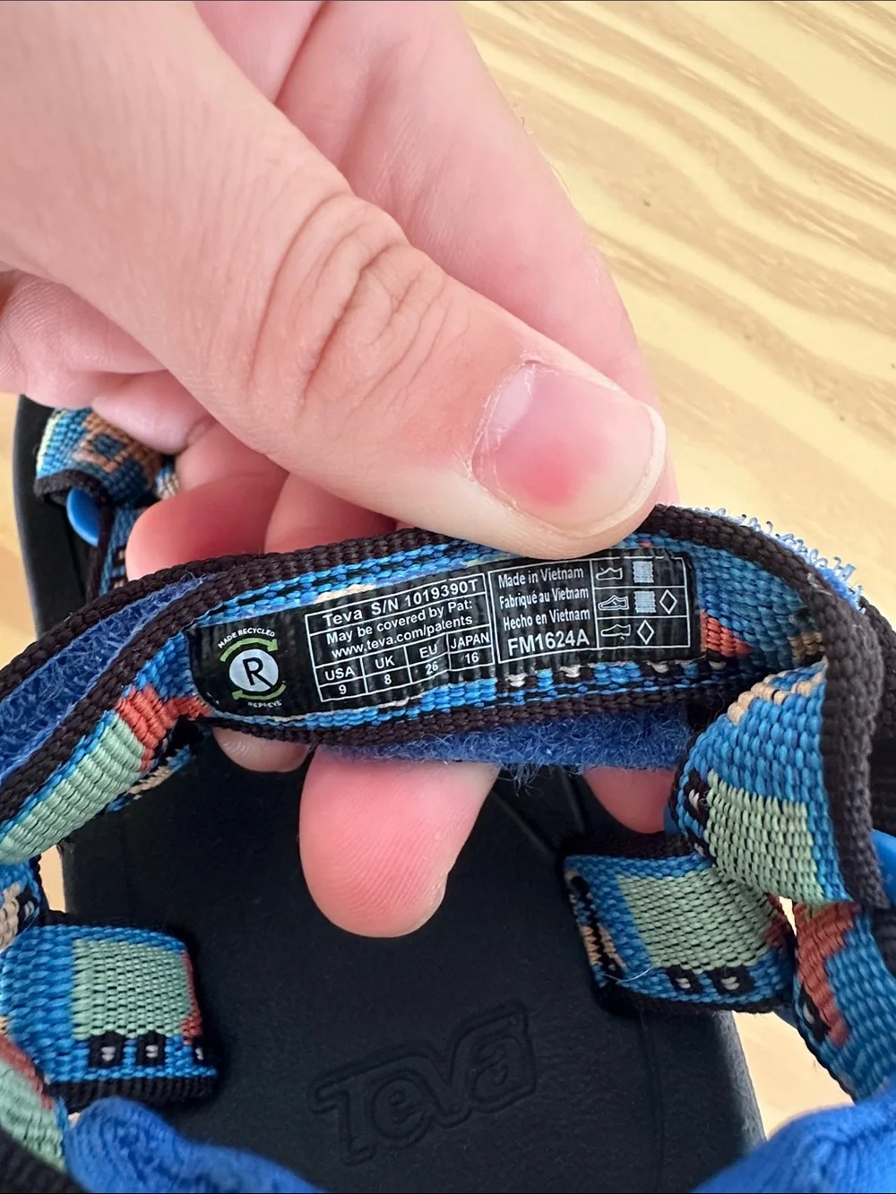 Teva Kids Blue Multi‑Vehicle Strap Sandal